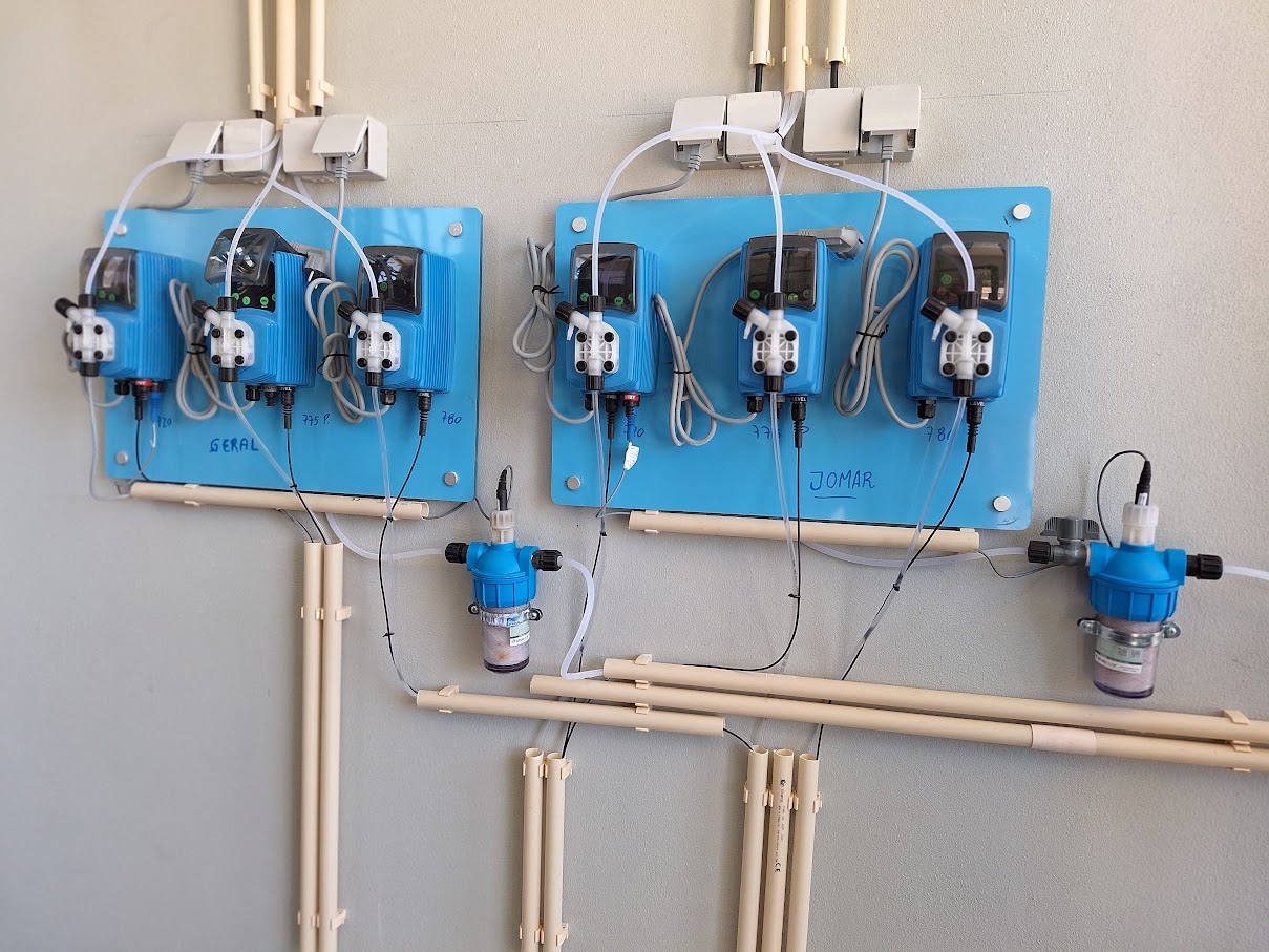 Sistema  para 2 Circuitos Agua de Refrigeração - Tratamento das Aguas